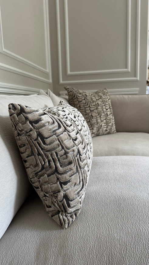 Oscar Pebble 4 Piece Corner Sofa & Stool